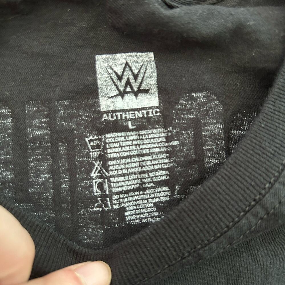 WWE Men's Large Black Seth "Freakin" Rollins Visionary Revolutionary Tee Neon - Picture 4 of 4
